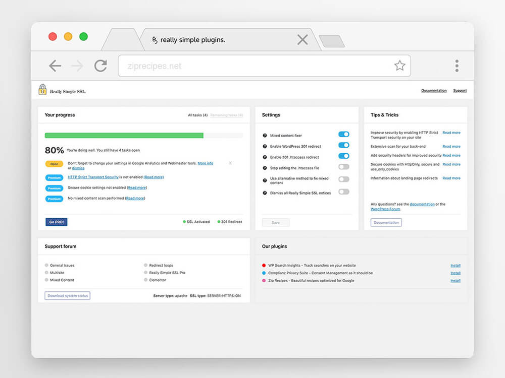 Plugin Really Simple SSL