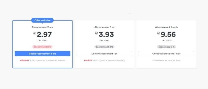 Prix NordVPN