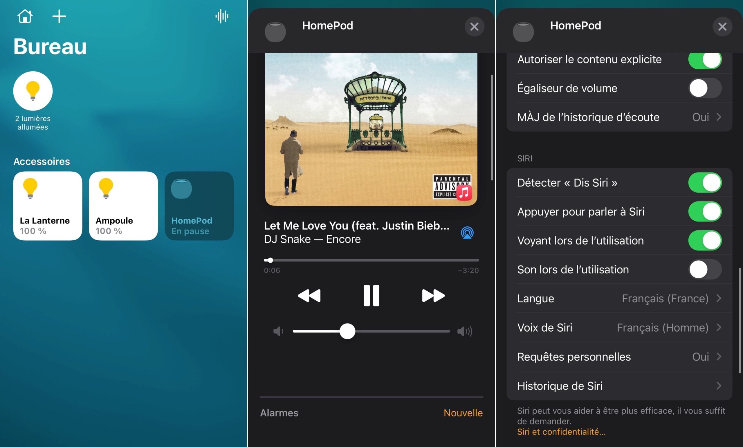 HomePod mini Maison sur iOS