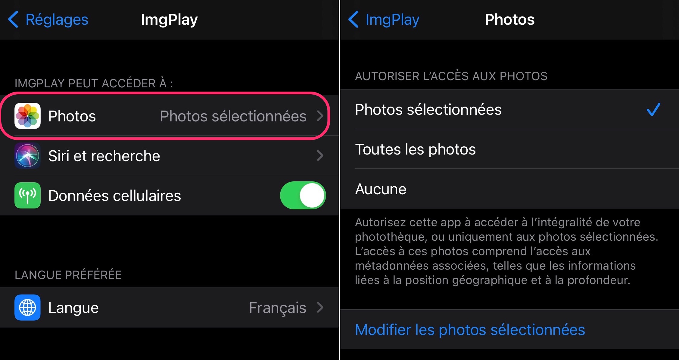 iOS photo access