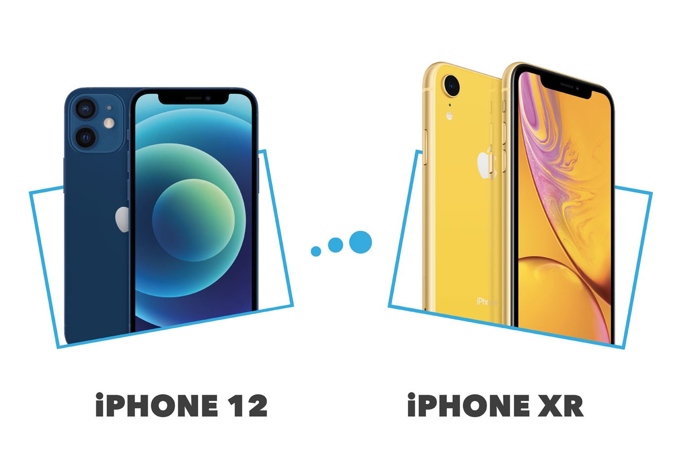 Comparatif iPhone 12 vs iPhone XR