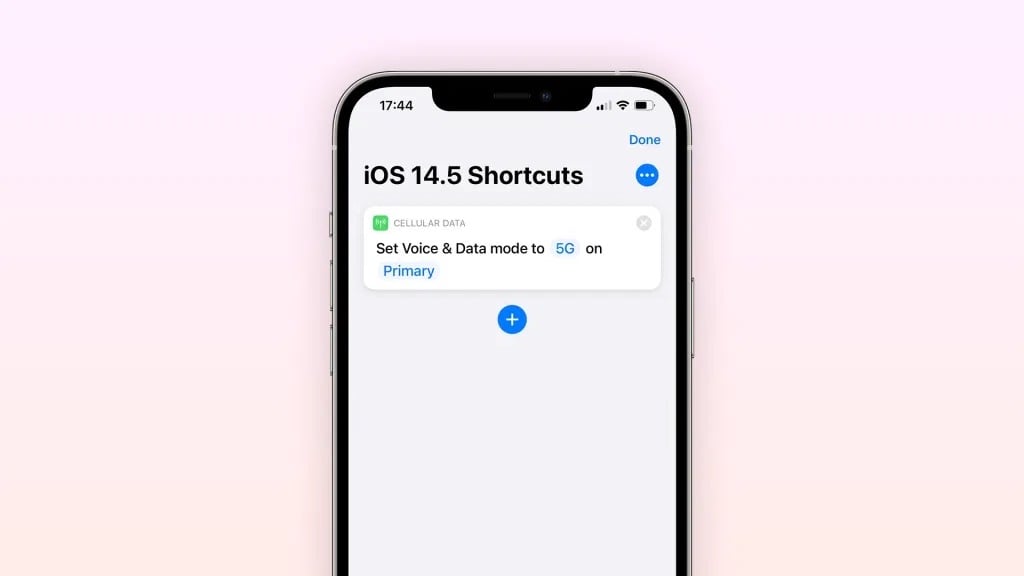 5G iOS shortcut