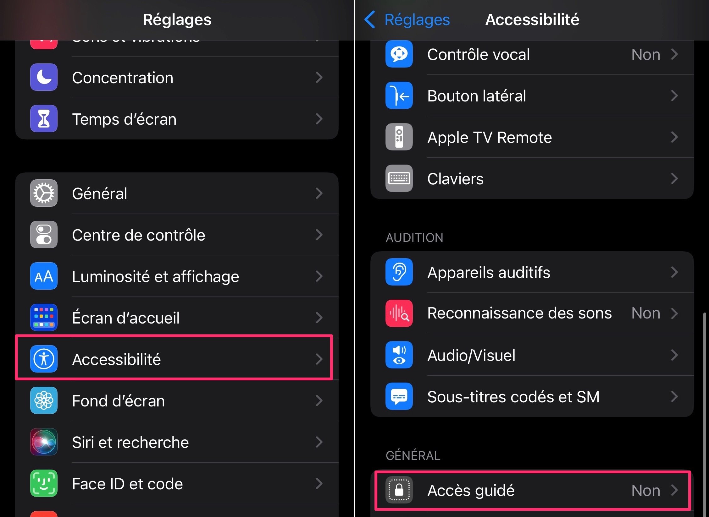 iOS 15 Settings Guided Access