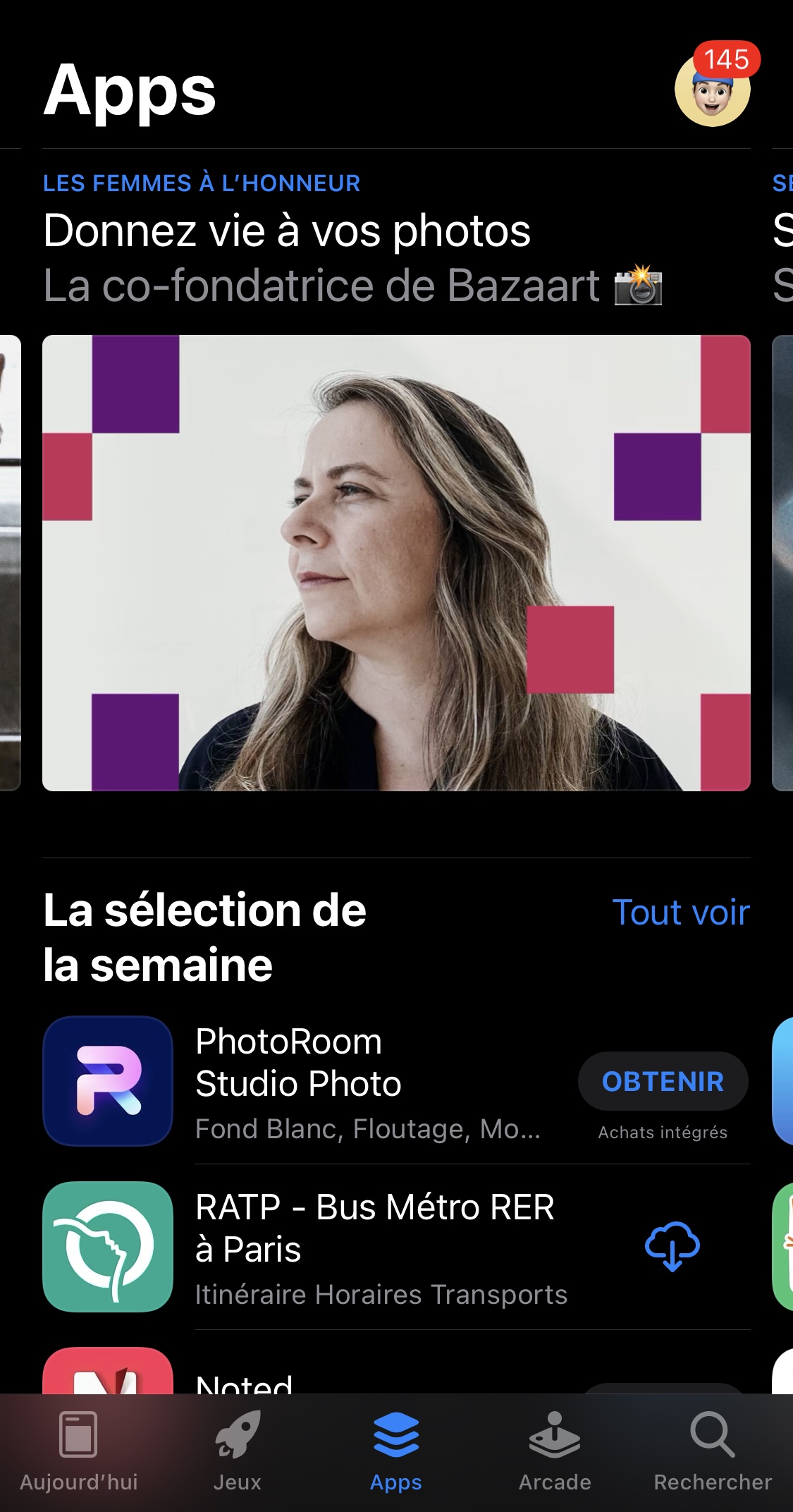 App Store et mois des femmes