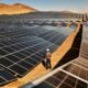 panneaux solaires dans le desert