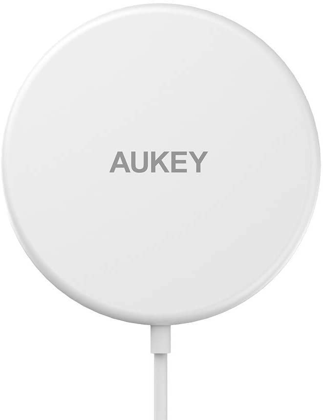 Chargeur compatible MagSafe Aukey blanc
