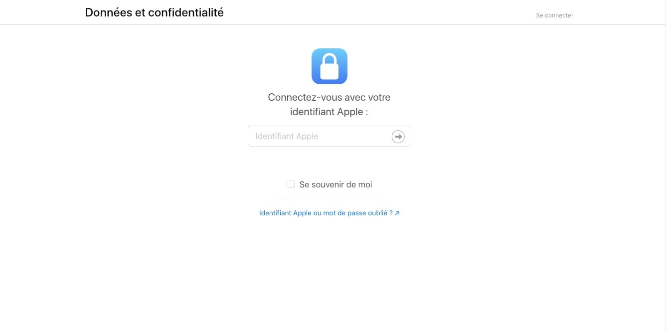 Transfert photos iCloud