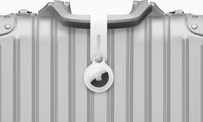 Capteur AirTag Apple sur valise