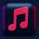 icône musique 3D