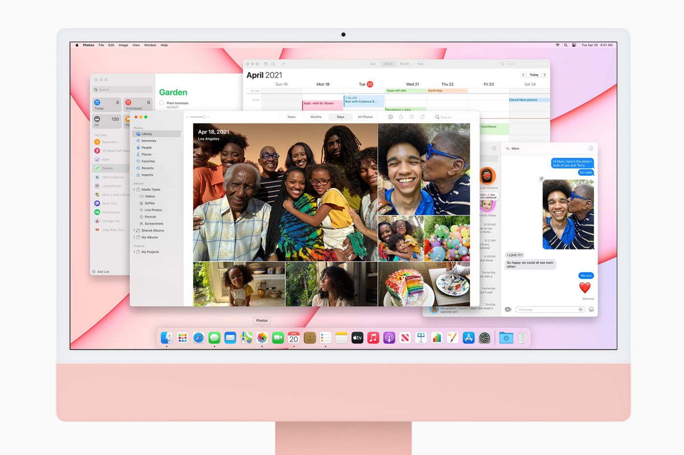 iMac M1 rouge