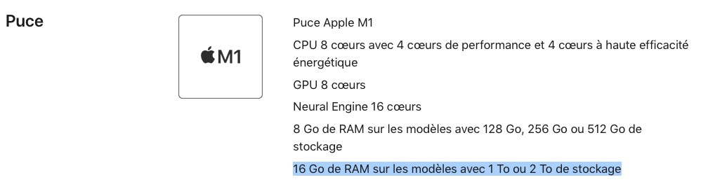 iPad Pro M1 16 Go