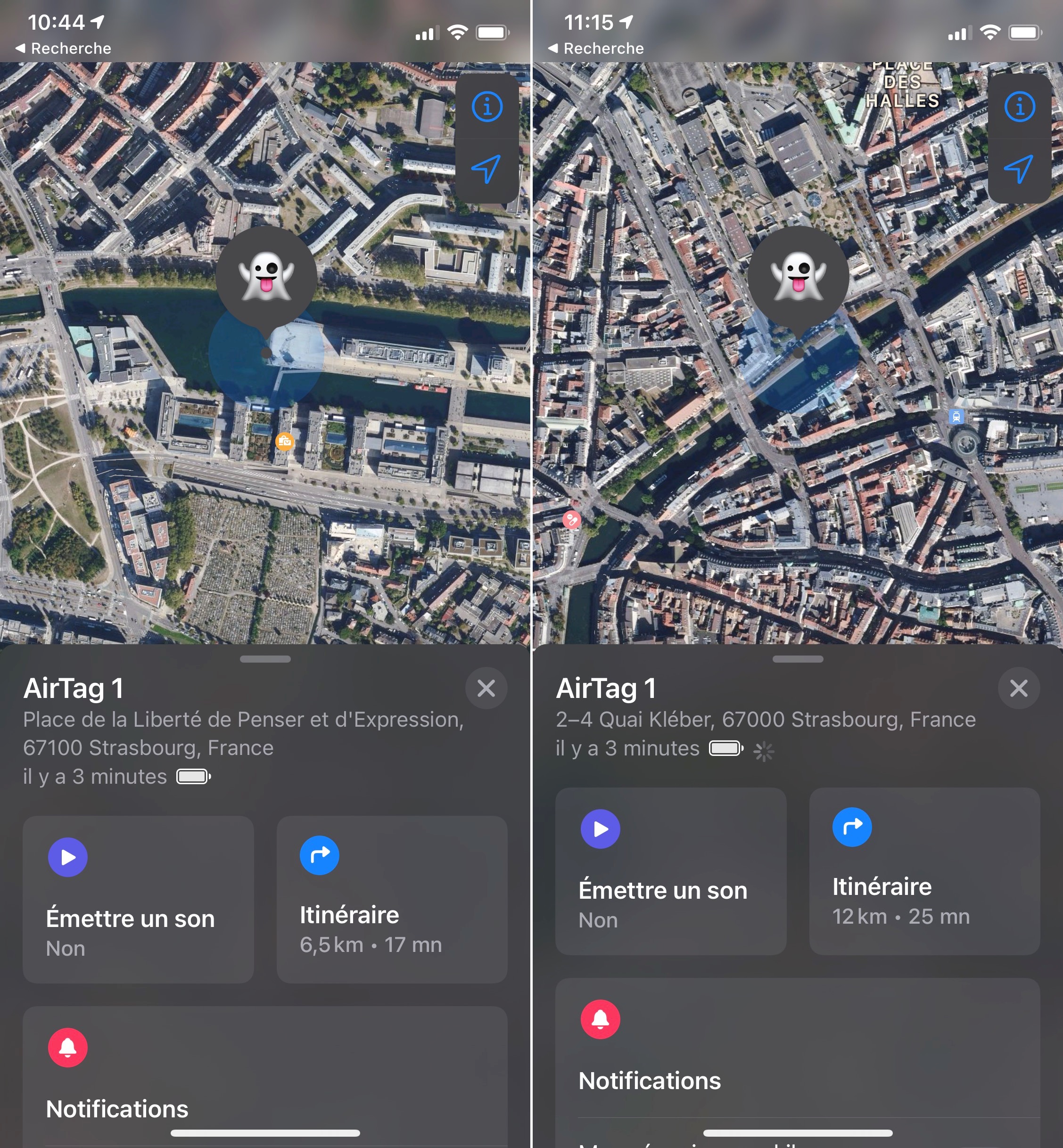 AirTag en ville