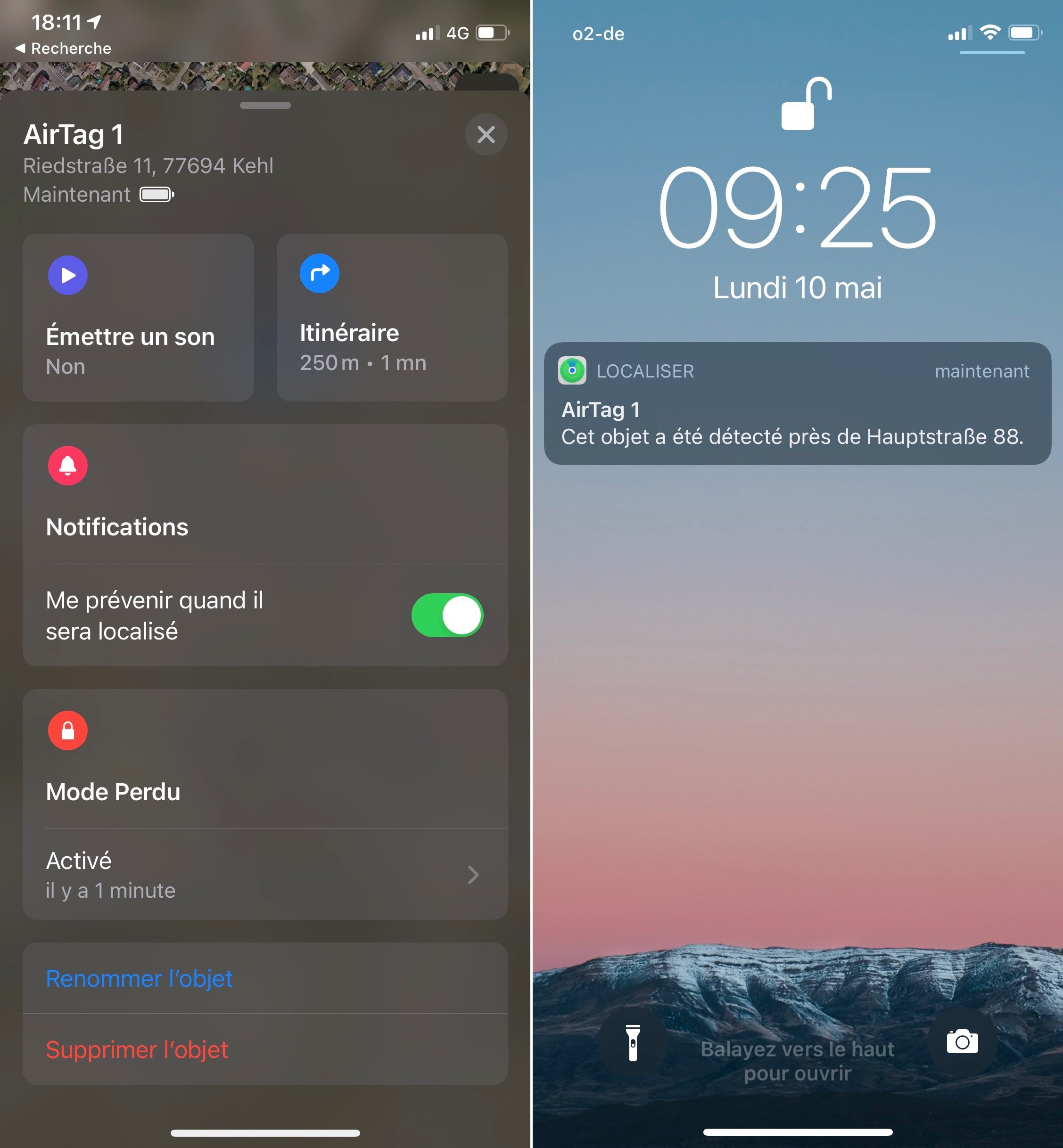 AirTag notifications