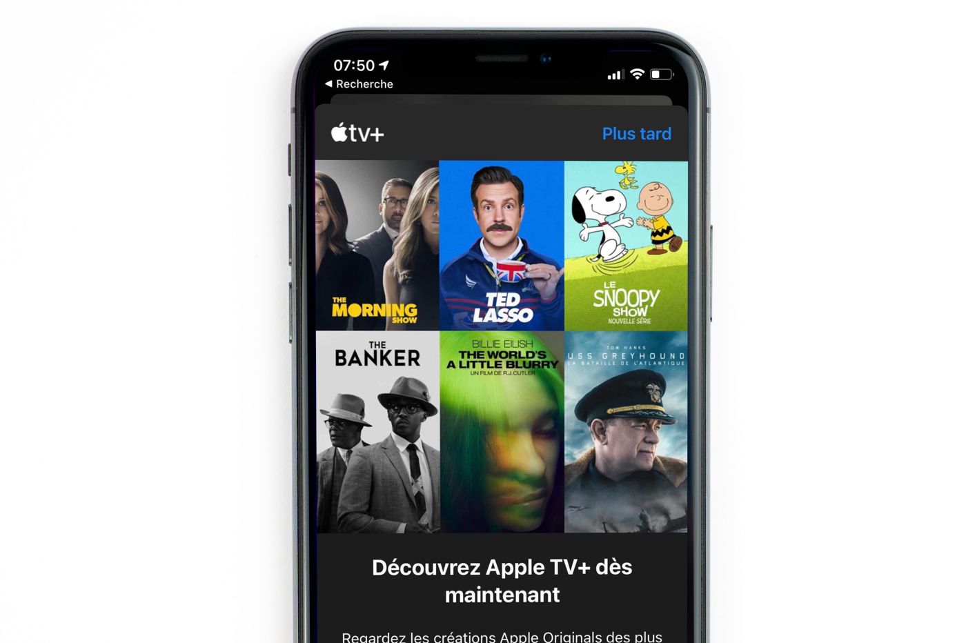 Apple TV+ sur iPhone
