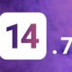 iOS 14.7 fond violet