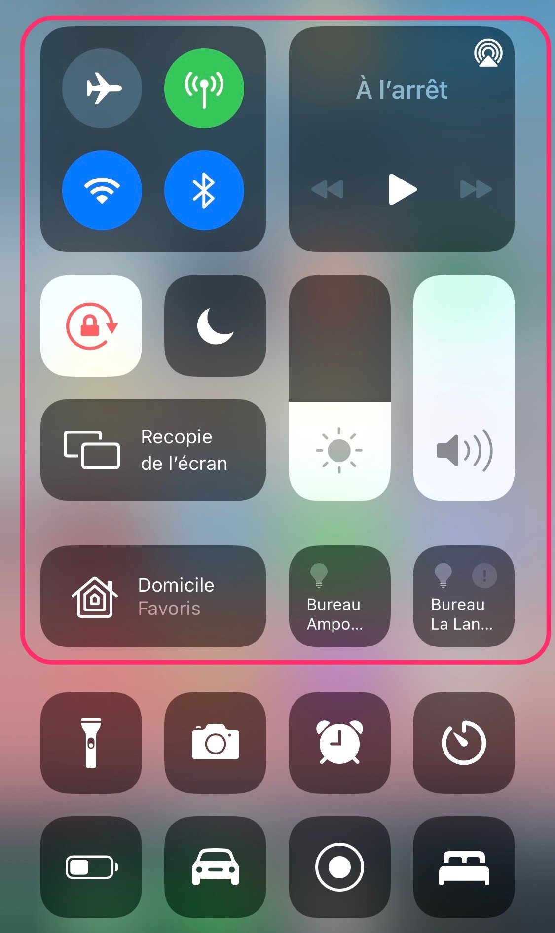 Control center and fixed commands