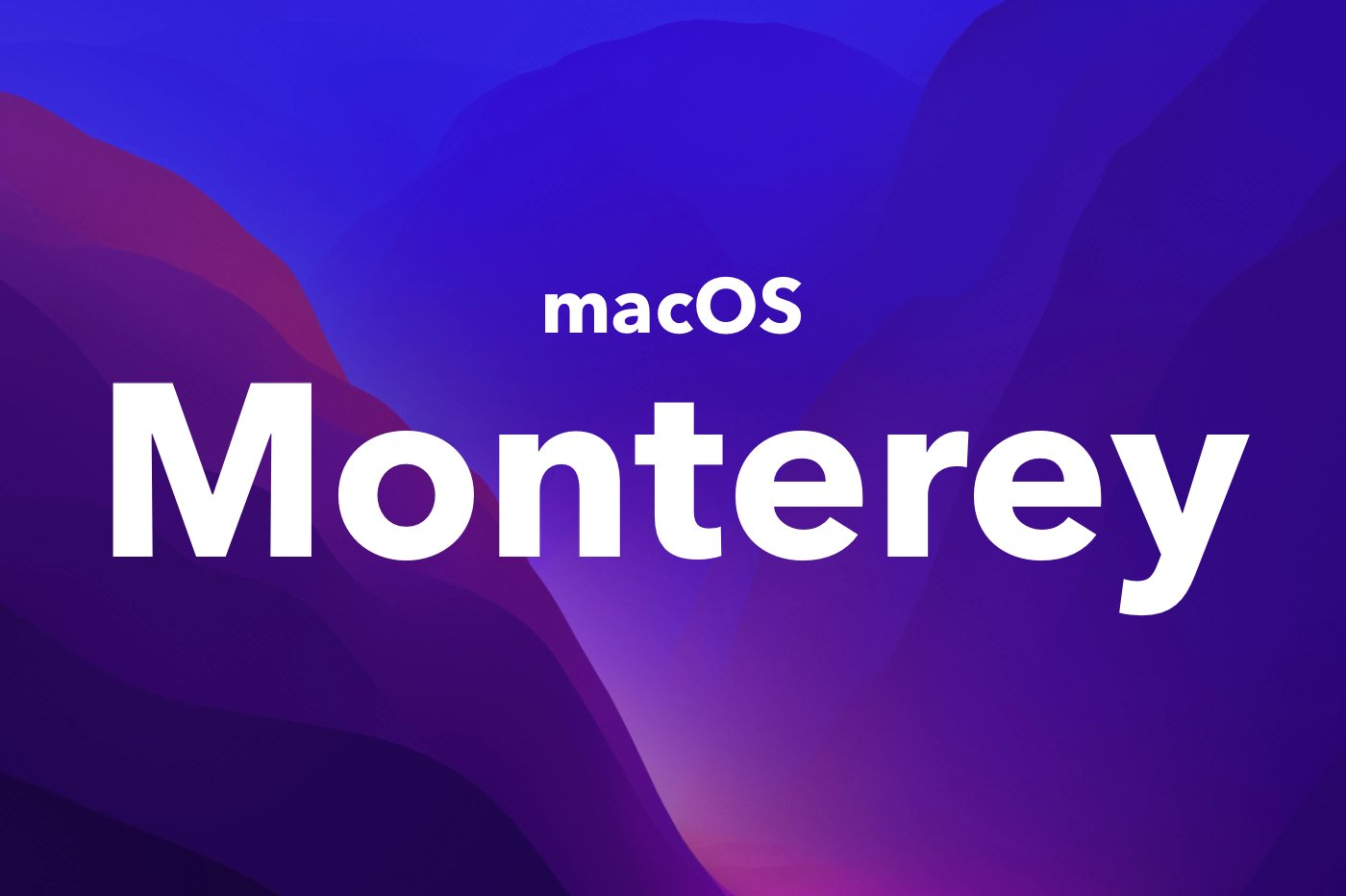 macOS Monterey fond d'écran sombre
