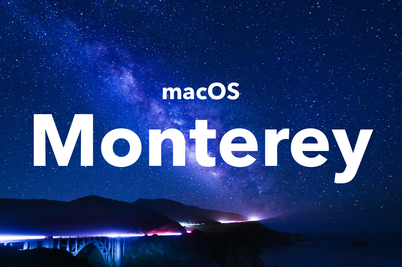 macOS Monterey nuit