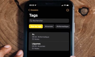 Apple Notes et tags