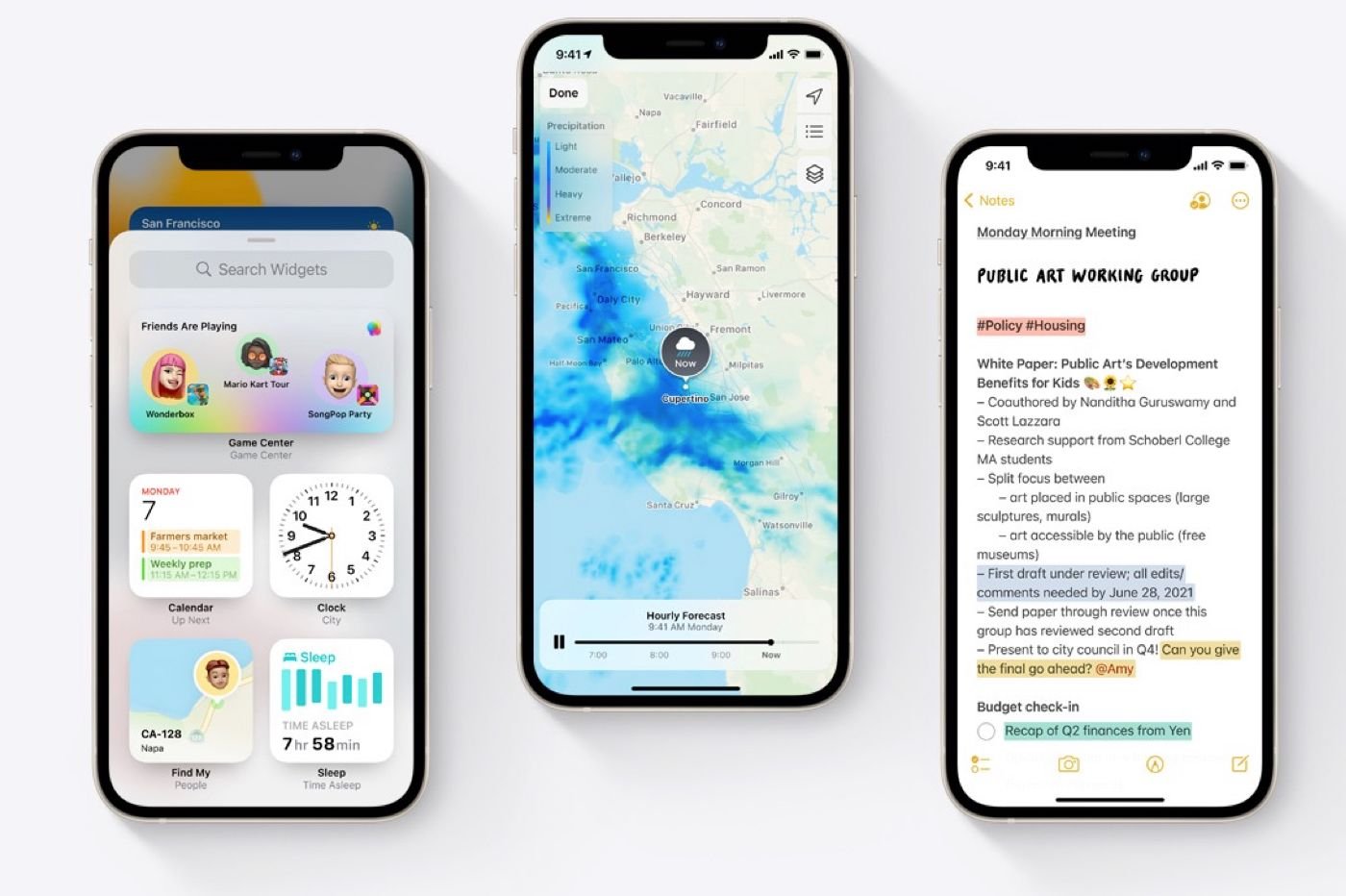 Aperçu nouveautés iOS 15