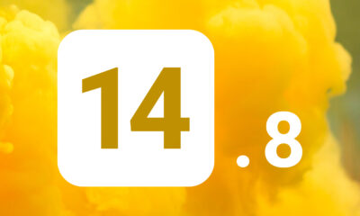 iOS 14.8 fond jaune