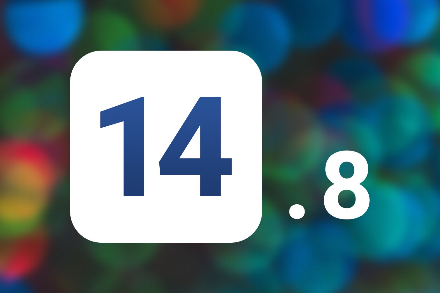 iOS 14.8 fond bulles