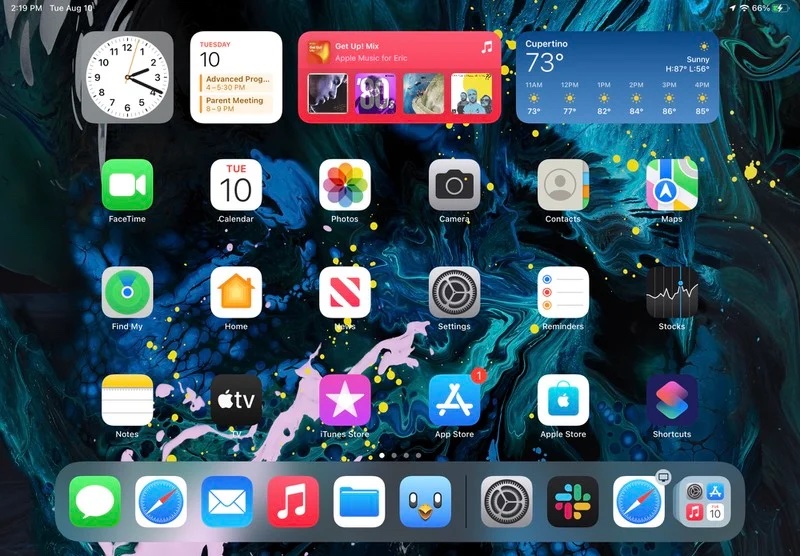 iPadOS 15 bêta 5 icônes