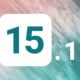 iOS 15.1 fond bleu
