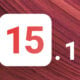 iOS 15.1 fond rouge