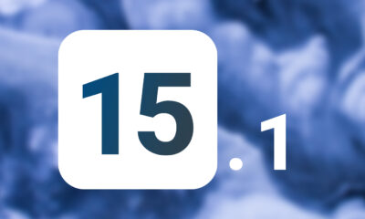 iOS 15.1 fond bleu