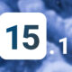 iOS 15.1 fond bleu