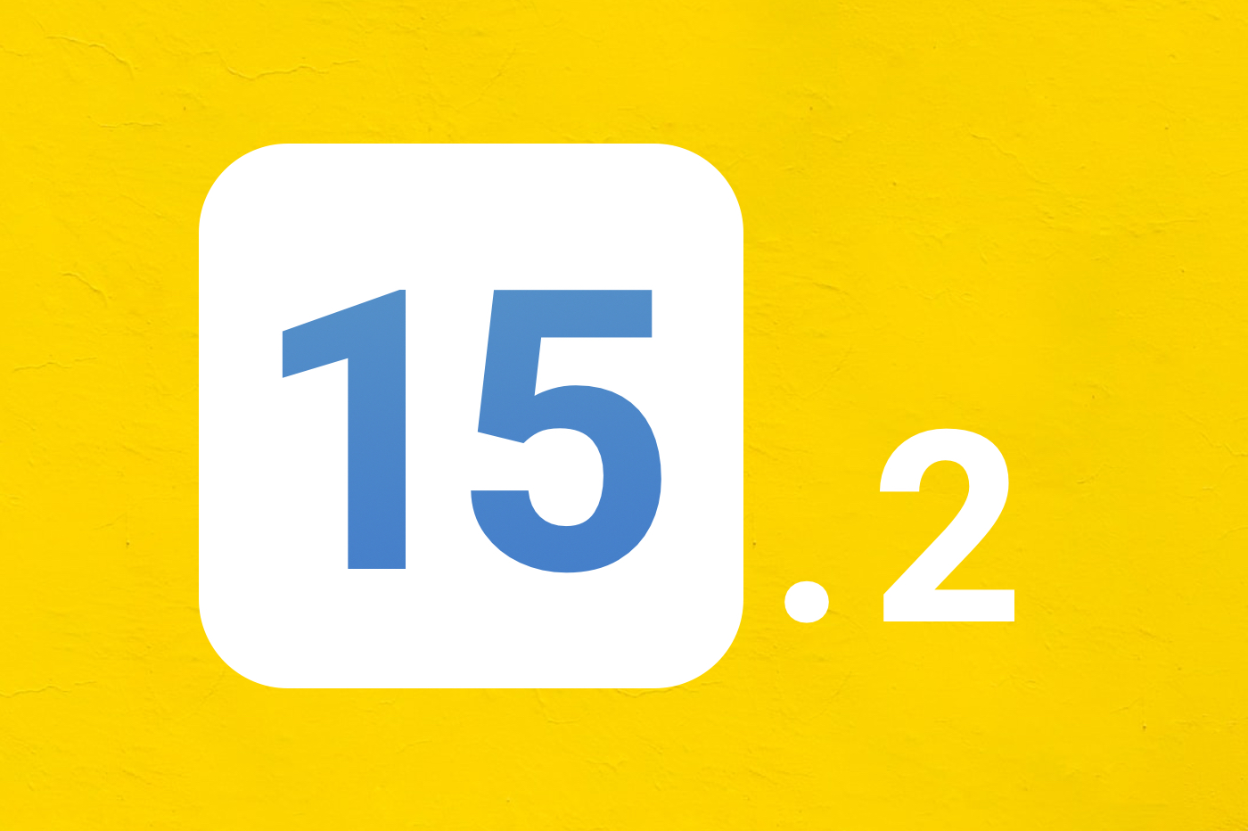 iOS 15.2 fond jaune