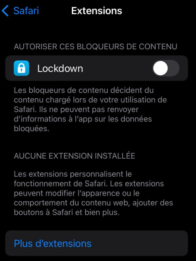 nouveautés Safari iOS 15