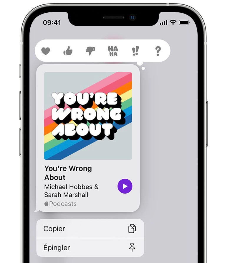 nouveautés Messages iOS 15