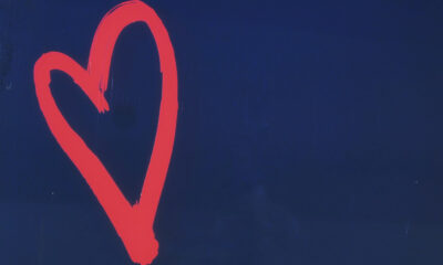 Coeur peinture murale