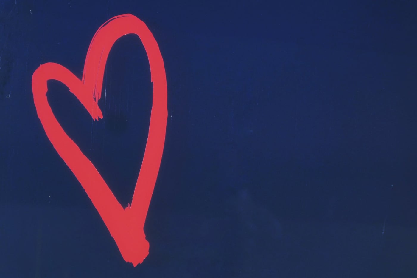 Coeur peinture murale