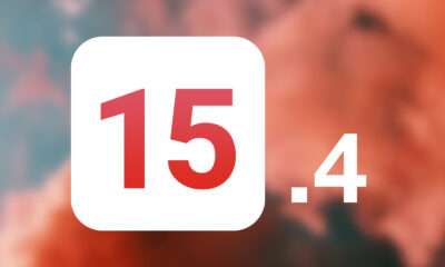 iOS 15.4 fond rouge