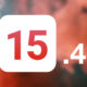 iOS 15.4 fond rouge