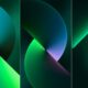 Fonds d'écran iPhone 13 et 13 Pro verts