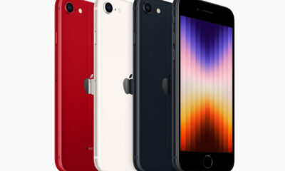 Coloris rouge, blanc et noir pour l'iPhone SE 2022