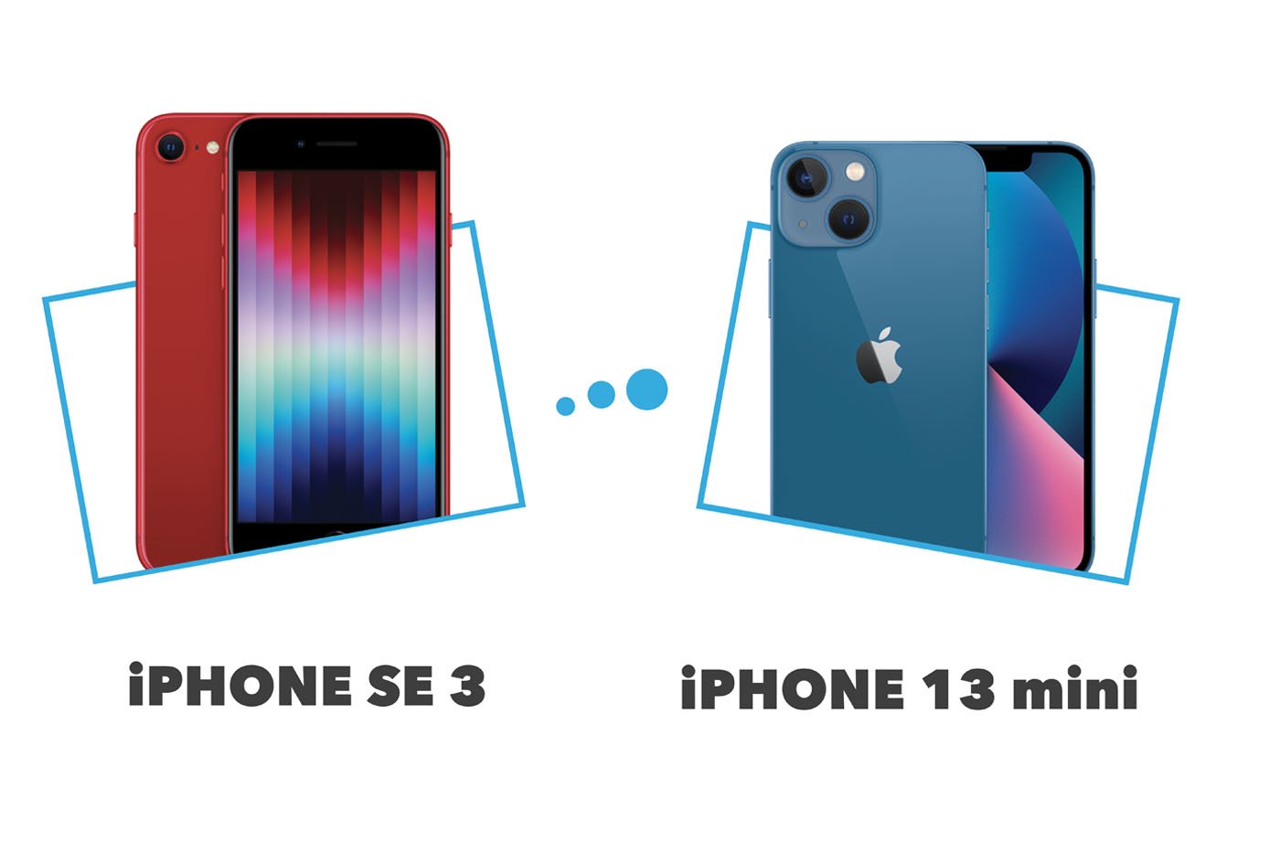 Comparatif iPhone SE 3 vs iPhone 13 mini © iPhon.fr