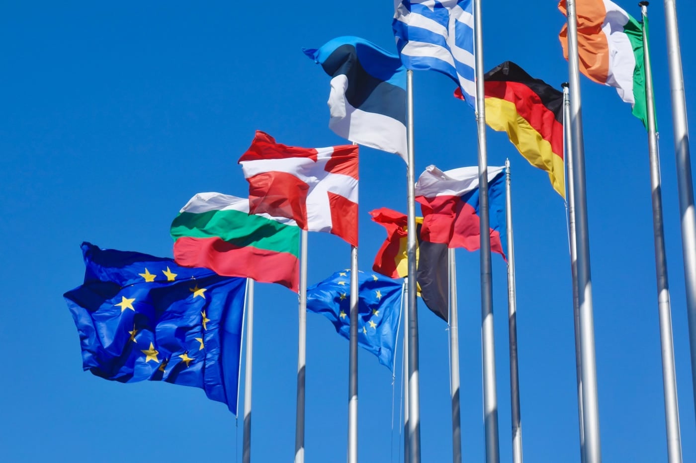 Drapeaux de l'Union Européenne