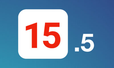 iOS 15.5 rouge bleu