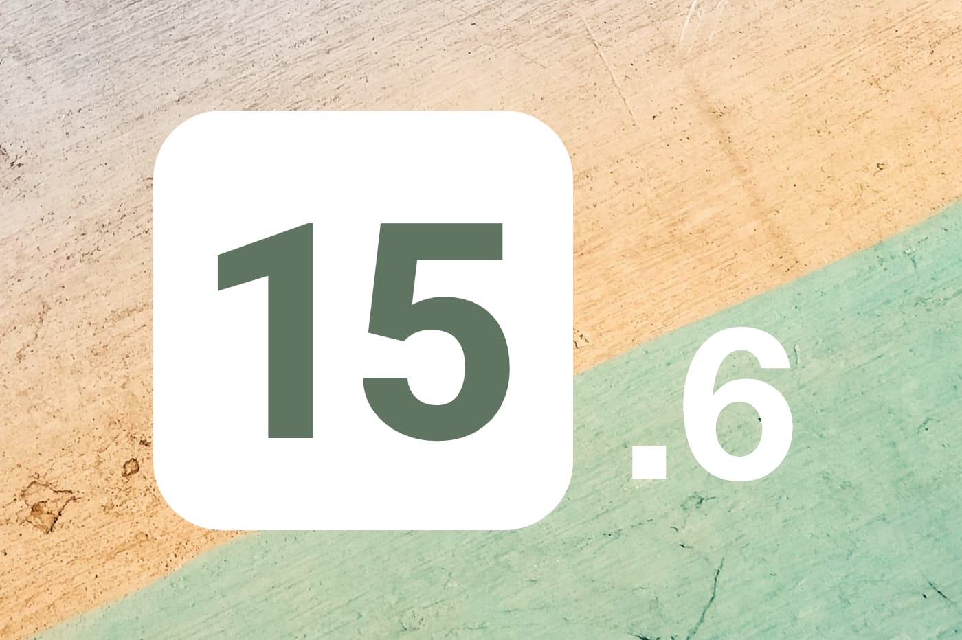 iOS 15.6 fond vert brun