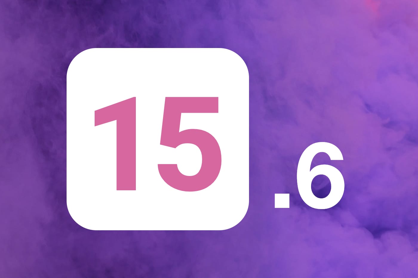 iOS 15.6 fond violet