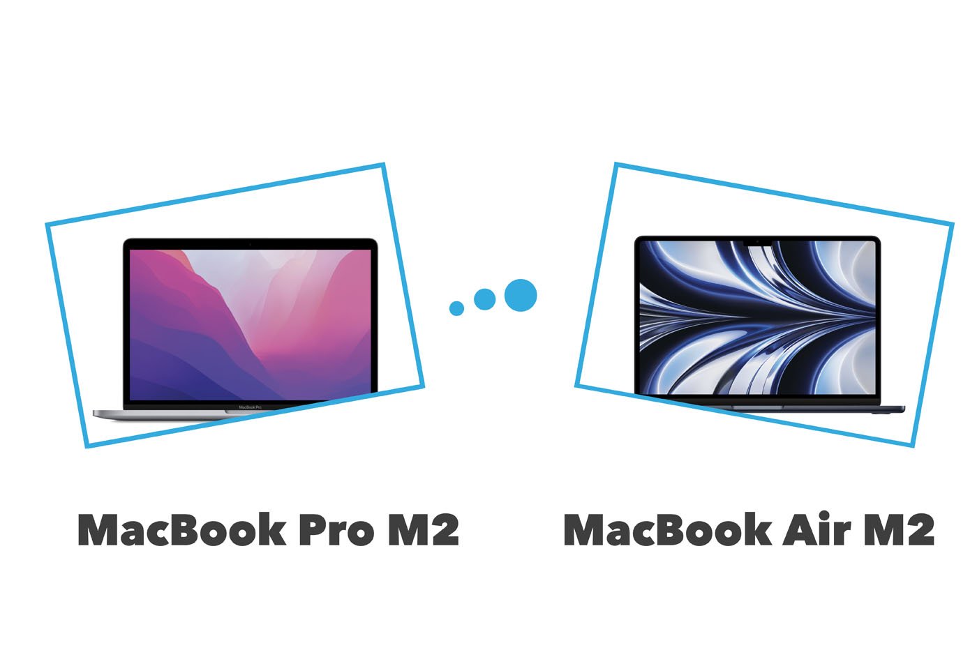 MacBook Pro M2 vs MacBook Air M2 comparatif et différences