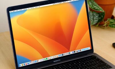 Fond d'écran macOS Ventura sur MacBook