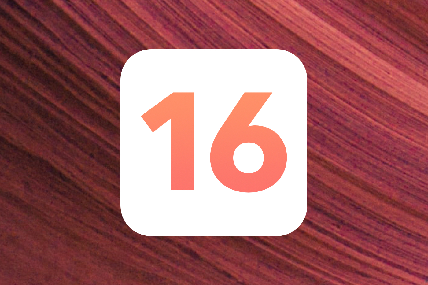 iOS 16 rouge