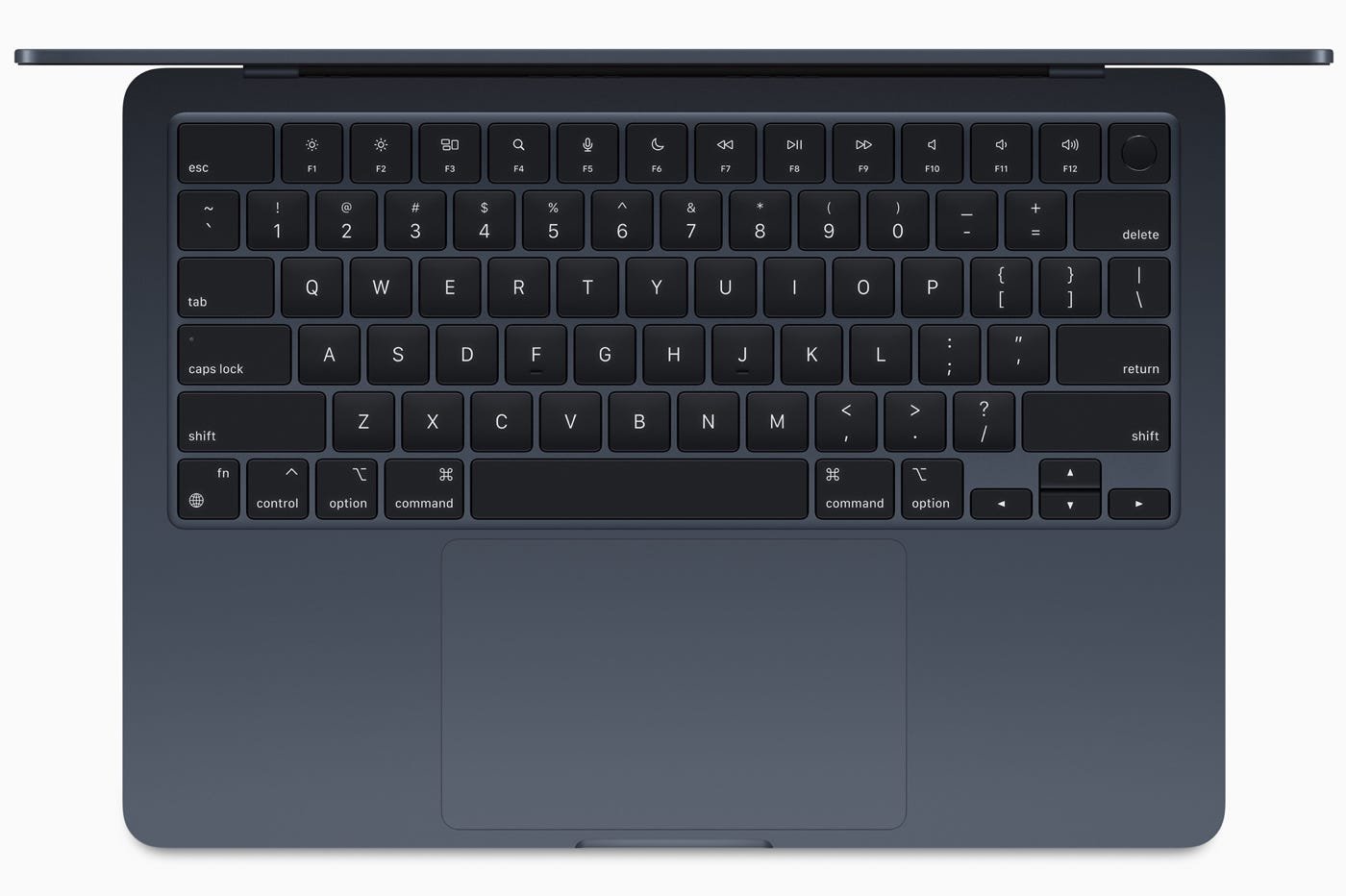 MacBook Air M2 vue clavier