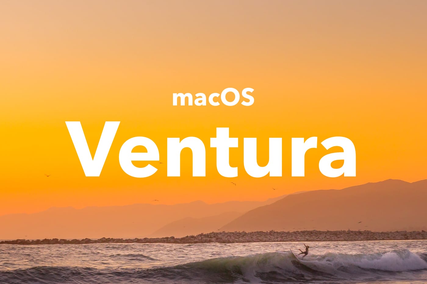 macOS Ventura plage